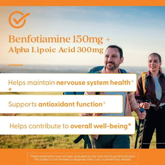 Doctor's Best Benfotiamine 150 + Alpha-Lipoic Acid 300 Vegicaps 60 Vegicaps