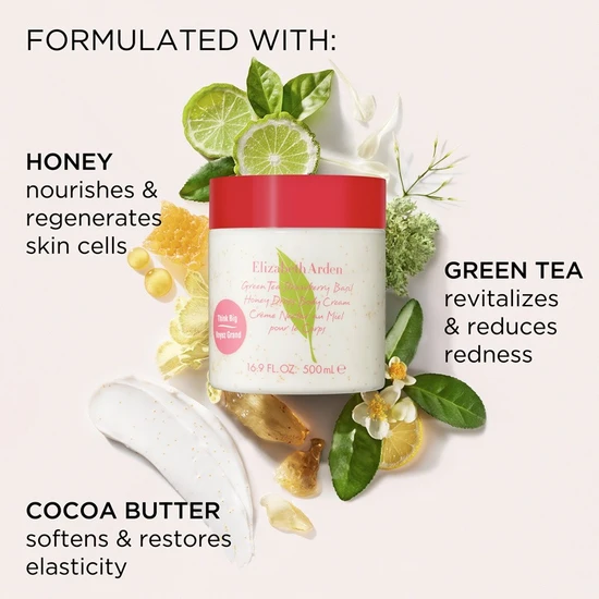 Elizabeth Arden Green Tea Strawberry Basil Honey Drops Body Cream 500ml
