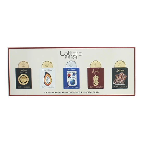Lattafa Pride Collection No. 3 Eau De Parfum Fragrance Gift Set 5 x 20ml