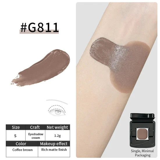 Glisten Cosmetics G811 Grey/Brown Refillable Multipurpose Cream Cheeryep