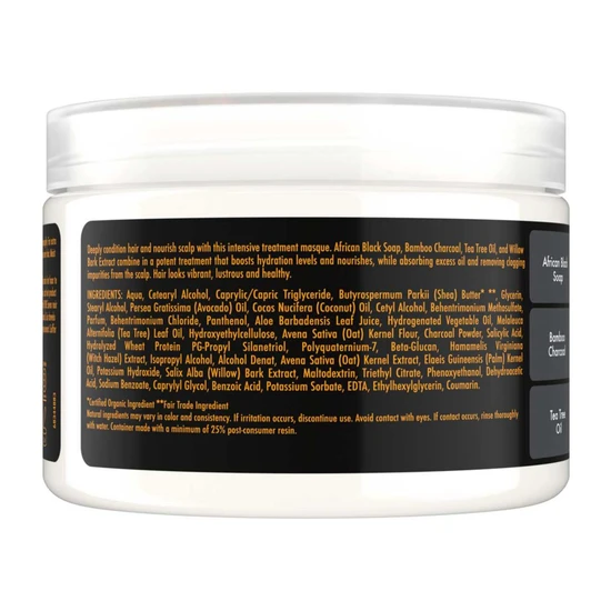 Shea Moisture African Black Soap Bamboo Charcoal Purification Masque 340g