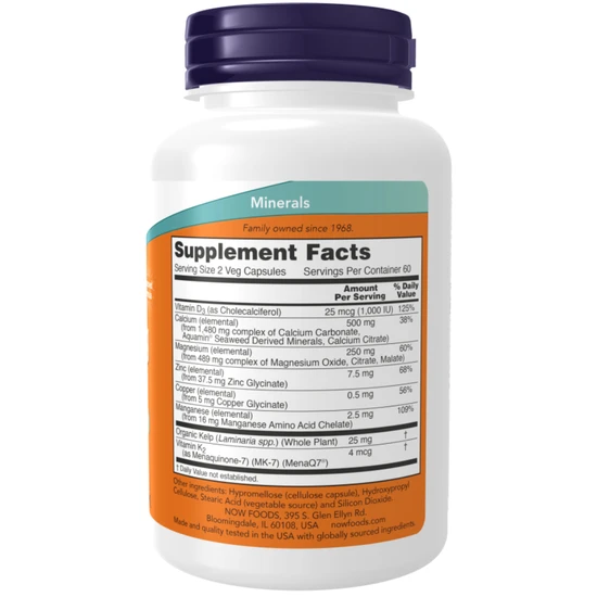 NOW Foods Cal-Mag Capsules 240 Capsules