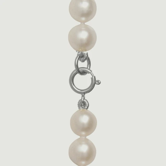 Kyoto Pearl Bertie 4mm Pearl Bracelet 925 Sterling Silver White