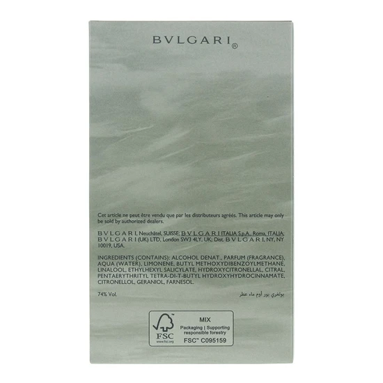 Bvlgari Pour Homme Eau De Parfum 50ml