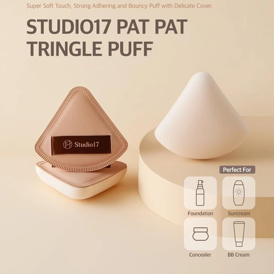 STUDIO17 Pang Pang Triangle Puff 1pc