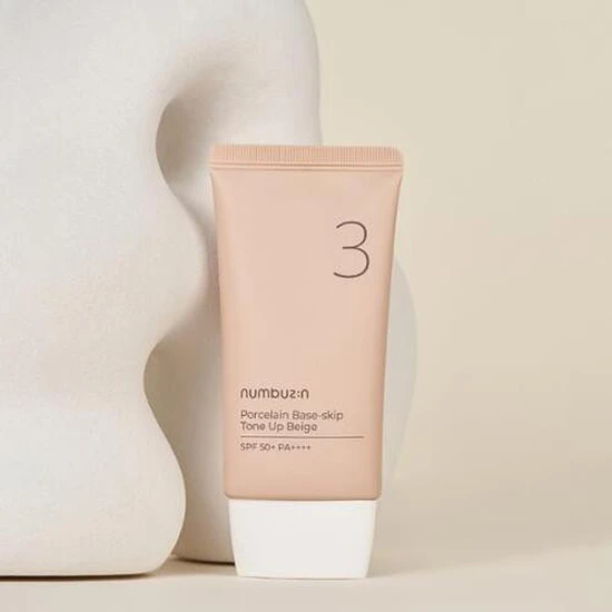 Numbuzin No.3 Porcelain Base-skip Tone Up Beige SPF 50+ 50ml