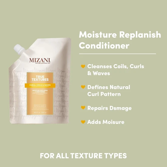 Mizani True Textures Moisture Replenish Conditioner 500ml (Refill Pack)