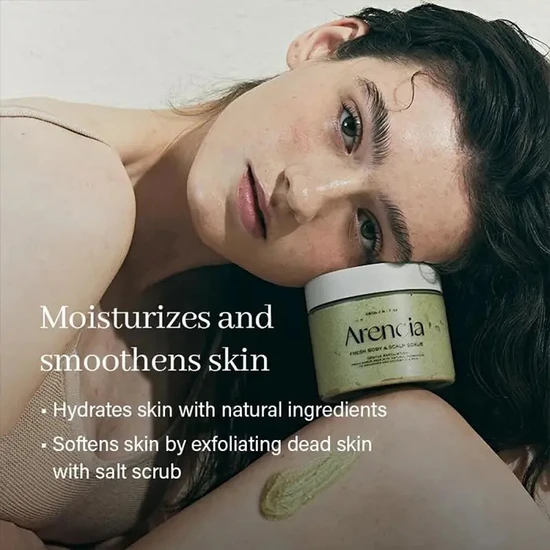 Arencia Fresh Cloud Body & Scalp Scrub Lavender & Pear 260g