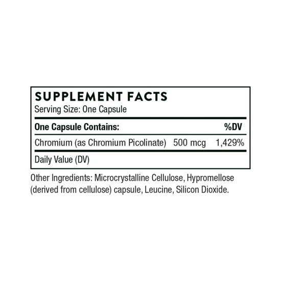 Thorne Chromium Picolinate Capsules 60 Capsules