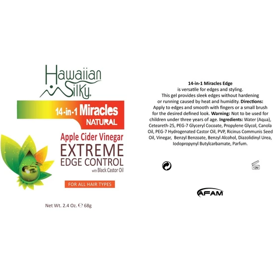 Hawaiian Silky Apple Cider Vinegar Extreme Edge Control 68 g