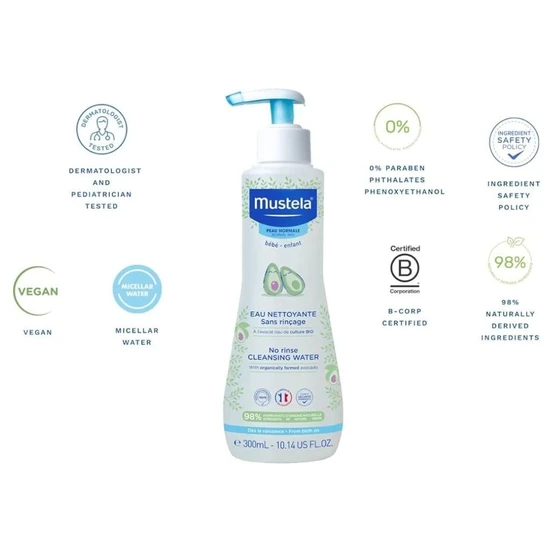 Mustela No-Rinse Cleansing Water 300ml