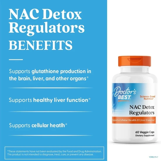 Doctor's Best NAC Detox Regulators Vegicaps 60 Vegicaps
