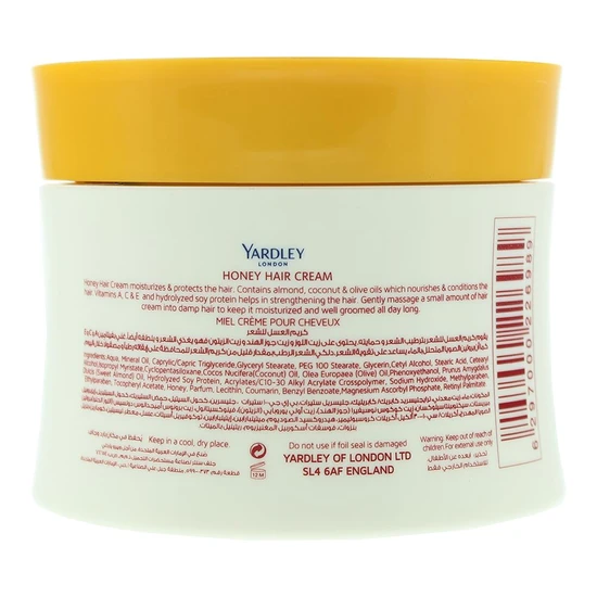 Yardley Honey Hair Cream 150g