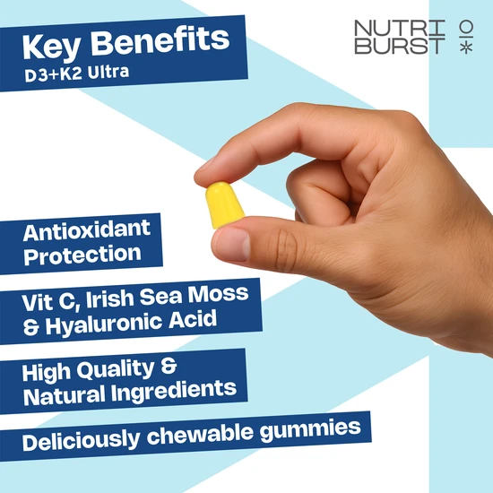 Nutriburst Vitamin D3 + K2 Ultra Gummies 14 Gummies
