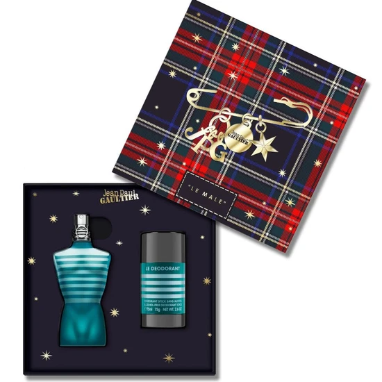 Jean Paul Gaultier Le Male Eau De Toilette 75ml Gift Set 75ml Eau De Toilette & 75ml Deodorant Stick