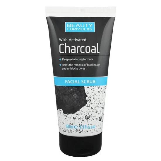 Beauty Formulas Charcoal Activated Facial Scrub 150ml