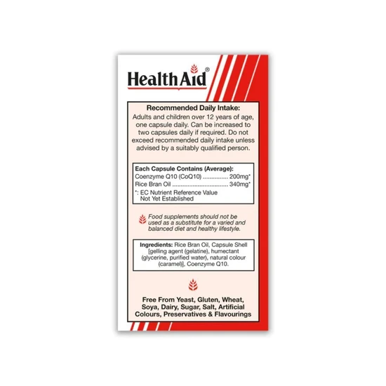 Health Aid CoQ-10 200mg Capsules 30 Capsules