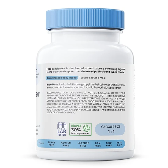 Osavi Zinc + Copper 15mg + 1mg Capsules 60 Capsules