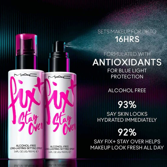 MAC Fix+ Stay Over Alcohol Free Long Lasting Setting Spray 100ml