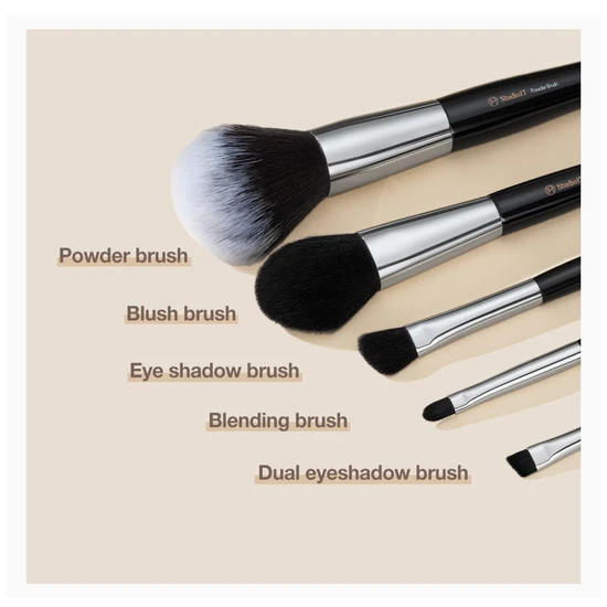 STUDIO17 Portable Makeup Brush Set 5pcs