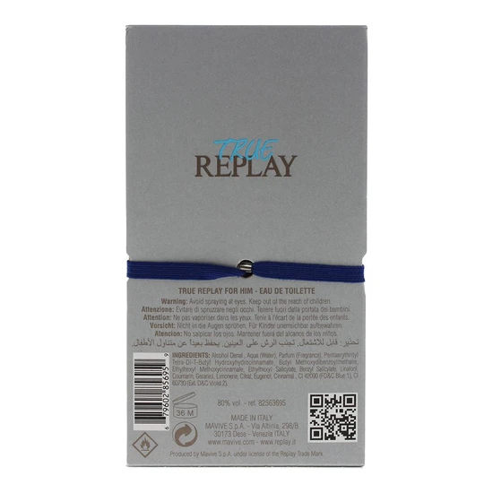 Replay True Replay For Him Eau De Toilette 30ml