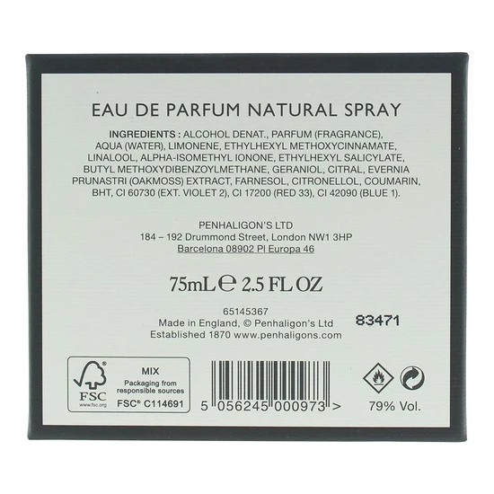 Penhaligons Portraits The Ingenue Cousin Flora Eau De Parfum 75ml