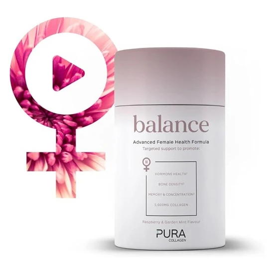 Pura Collagen Balance Advanced Female Health Formula Raspberry & Garden Mint 224g