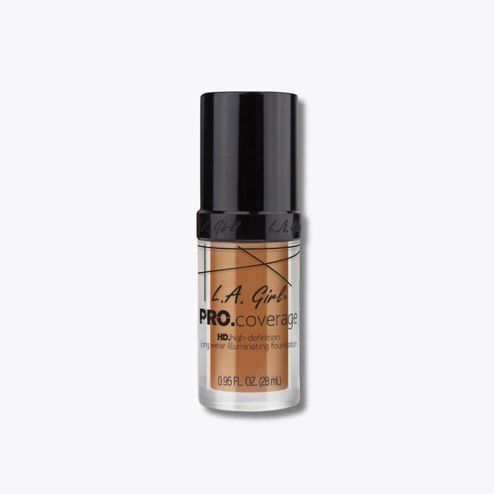 L.A. Girl Pro.Coverage HD Long Wear Illuminating Liquid Foundation Dark Chocolate