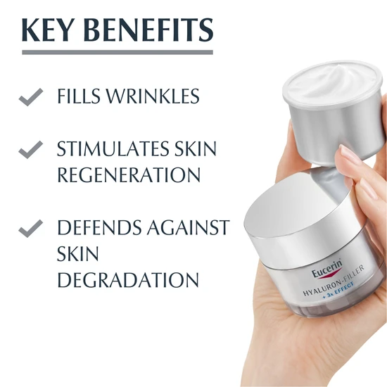 Eucerin Hyaluron-Filler 3x Effect Night Cream 50ml - Refill