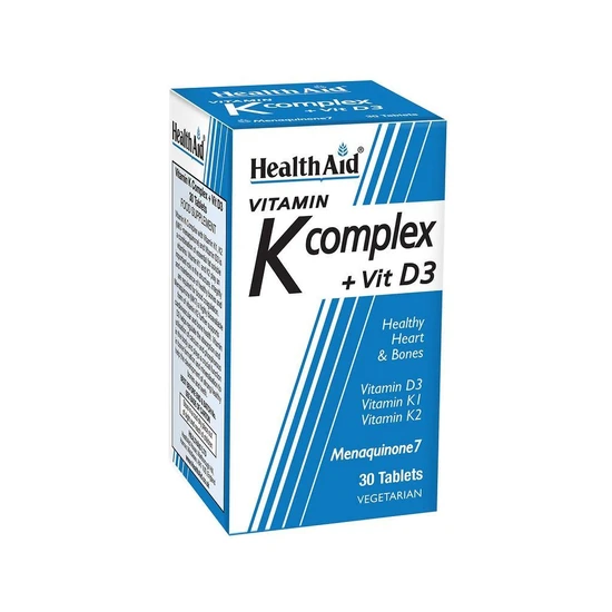 Health Aid Vitamin K Complex & Vitamin D3 Tablets 30 Tablets