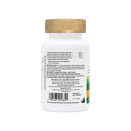 Nature's Plus Natures Plus Animal Parade Gold Chewable Multi Orange Flavour 60