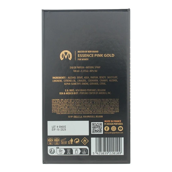 New Brand Master Of Pink Gold Eau De Parfum 100ml