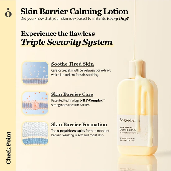 ONGREDIENTS Skin Barrier Calming Lotion EX 80ml