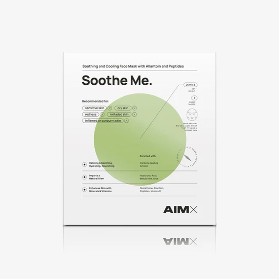AimX Soothe Me Soothing Sheet Mask With Peptides 5 Sheets