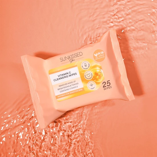 Sunkissed Skin Vitamin C Cleansing Wipes 25 Pieces