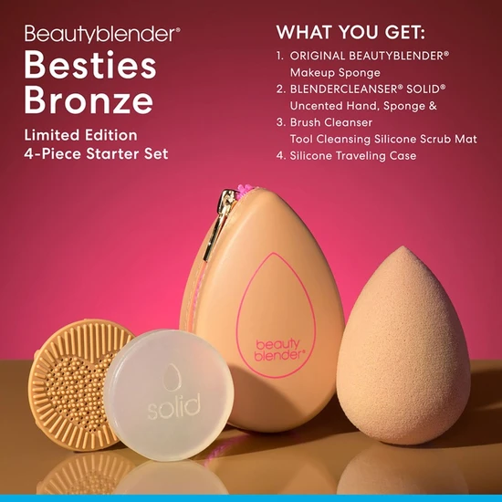 beautyblender Besties Bronze Limited-Edition 4-Piece Starter Set