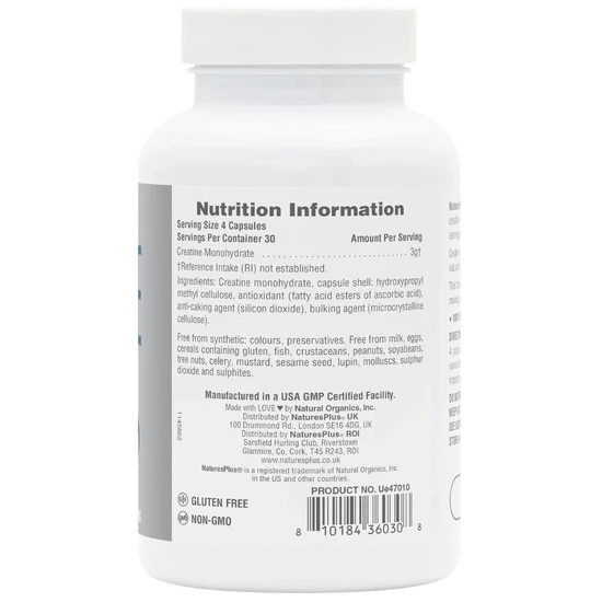 Nature's Plus Creatine Micro-Optimised Capsules 120 Capsules