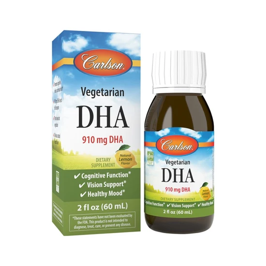 Carlson Labs Vegetarian DHA Natural Lemon 60ml