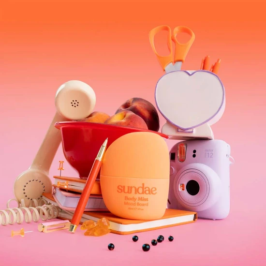 Sundae Hair & Body Fragrance Mist Mood Board 90ml