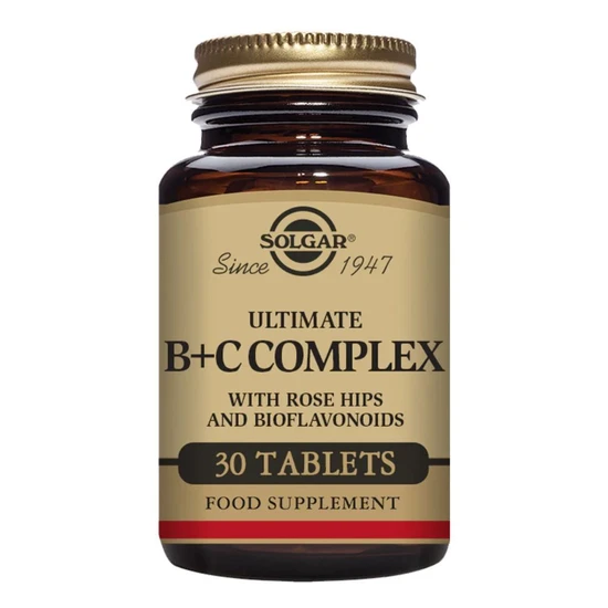 Solgar Ultimate B+C Complex Tablets 30 Tablets