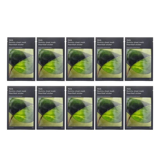 Abib Gummy Sheet Mask Heartleaf Sticker 27ml x 10pcs