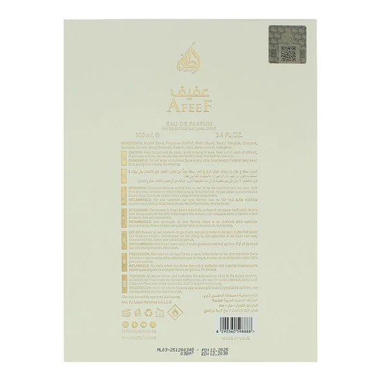 Lattafa Afeef Eau De Parfum 100ml