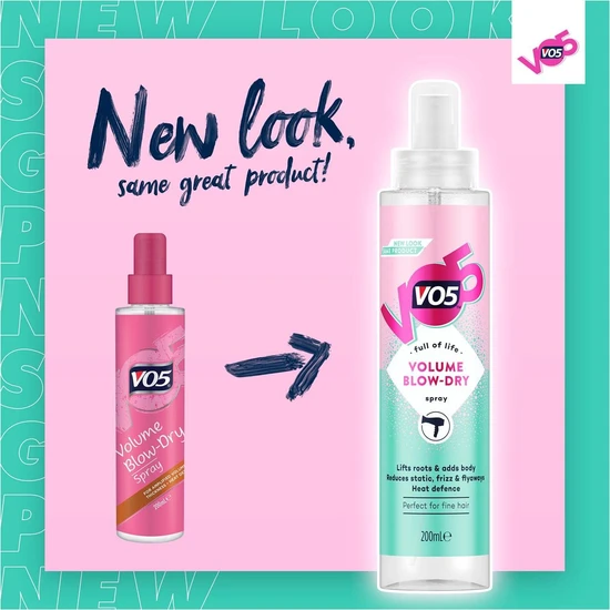 VO5 Volume Blow Dry Spray 200ml
