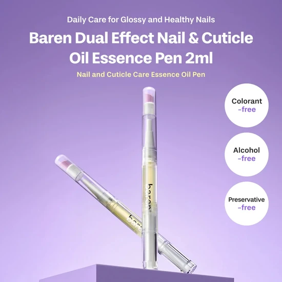 BAREN Dual Effect Nail & Cuticle Care Essence Oil Pen