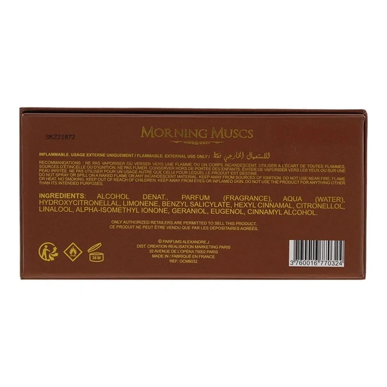 Alexandre.J Morning Muscs Eau De Parfum 100ml
