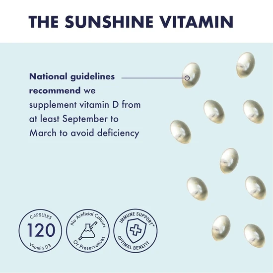 Higher Nature Vitamin D 500iu Softgels 120 Softgels