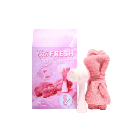 Sunkissed Skin Get Fresh Gift Set Facial Cleaning Brush & Fluffy Headband