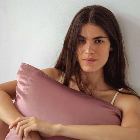 Drowsy Silk Pillowcase Damask Rose
