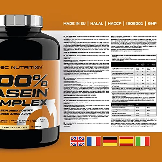 Scitec Nutrition 100% Casein Complex Vanilla 2350g