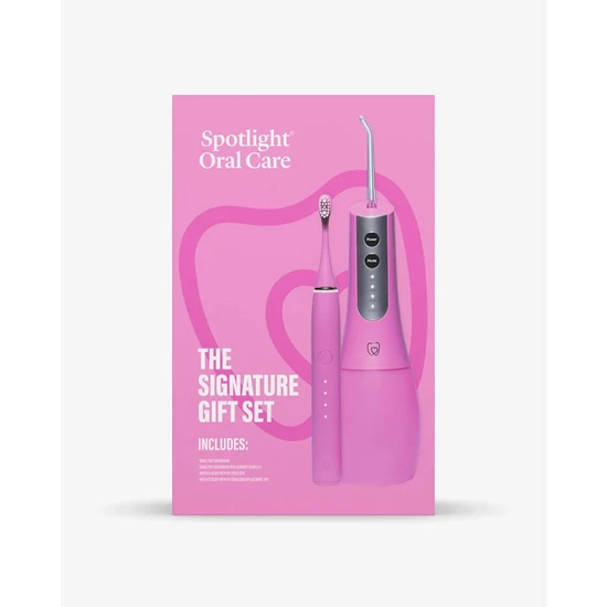 Spotlight Signature Gift Set Sonic Pro & UV Water Flosser Pink